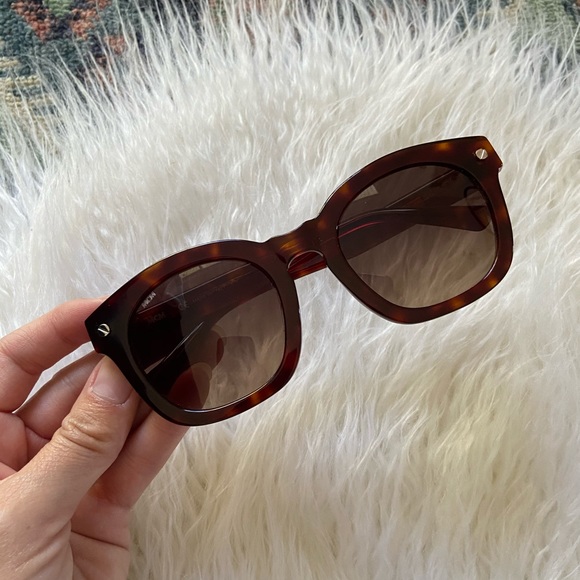 mcm square sunglasses acetate 52 mm tortoise square 100% UV protection unisex - Picture 15 of 16